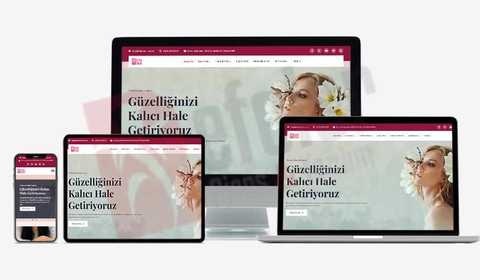 GÜZELLİK KUAFOR WEB SİTESİ - V2 QUANTUM